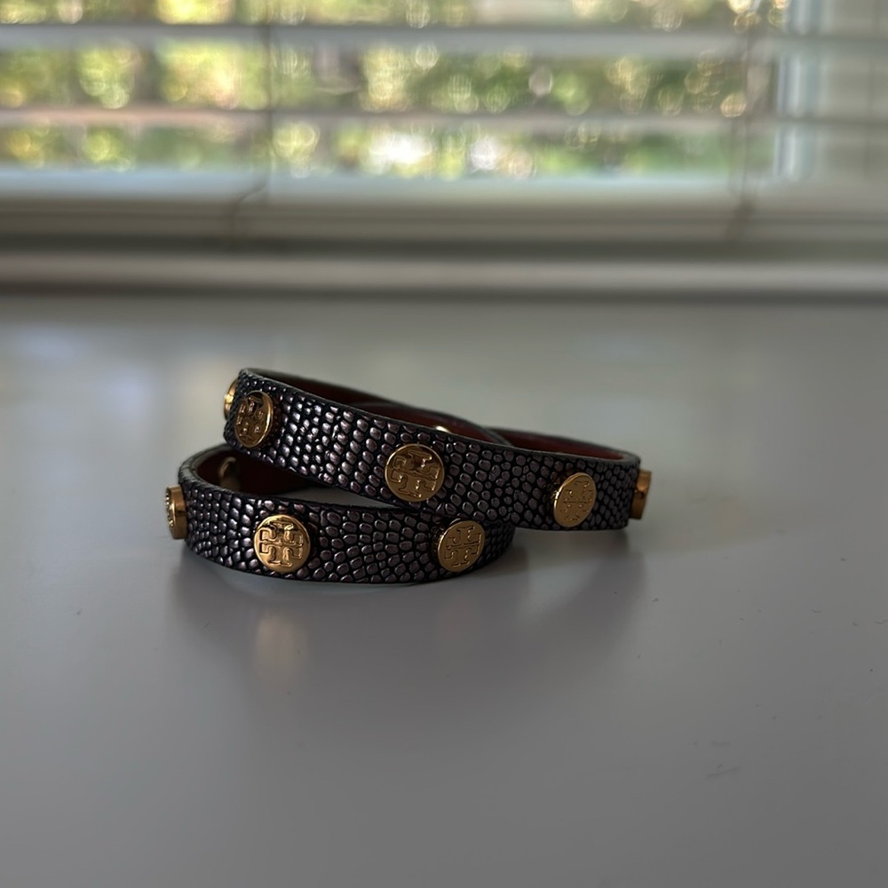 Tory Burch leather wrap bracelet